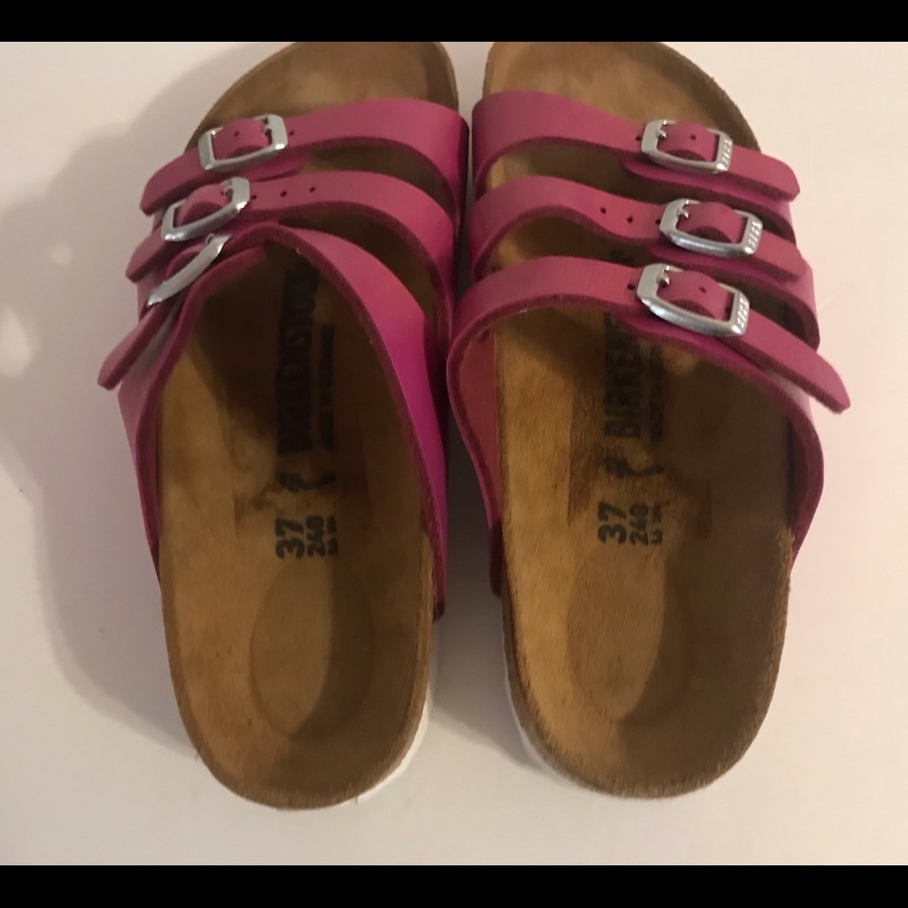 Birkenstock Florida Fiuscha Pink Birko-Flor 37 N 🌷🌸 - Picture 5 of 8